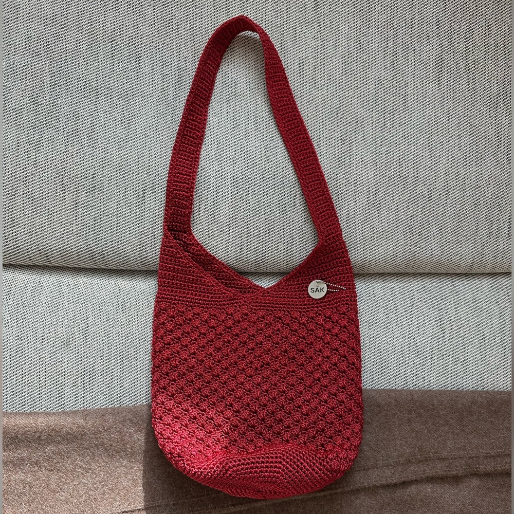 The Sak Red Leather Shoulder Bag